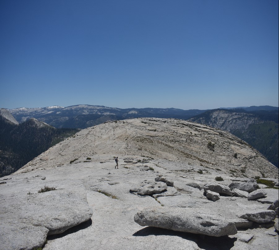 The top of Half Dome